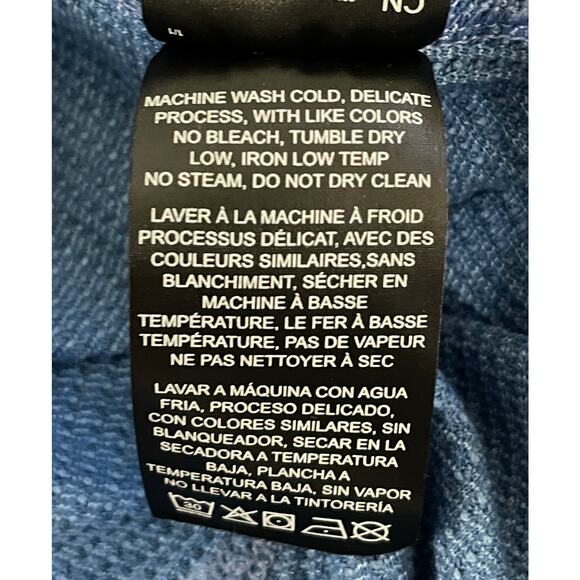 Kuhl Petra Turtleneck Top Blue Small Waffle Knit - Picture 13 of 13